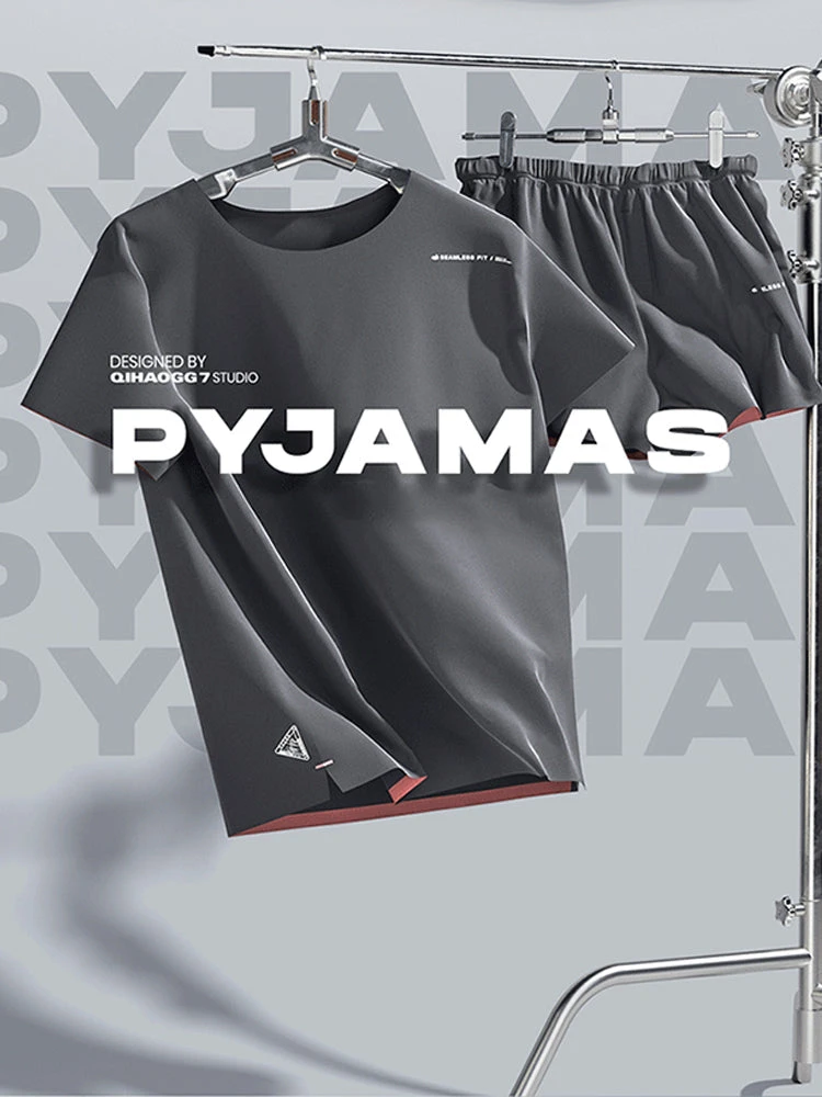 Men's Soft Summer Sleepwear Set(Mens Soft Modal Summer Sleepwear Set) 7 Men's Soft Summer Sleepwear Set(Mens Soft Modal Summer Sleepwear Set) - Image 7