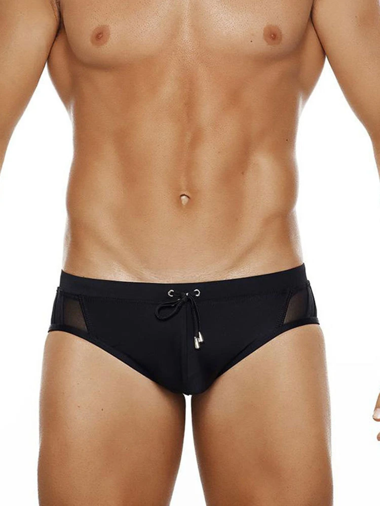 Men Sexy Sheer Patchwork Swim Briefs(Men Sexy Sheer Patchwork Swim Briefs) 4 Men Sexy Sheer Patchwork Swim Briefs(Men Sexy Sheer Patchwork Swim Briefs) - Image 4
