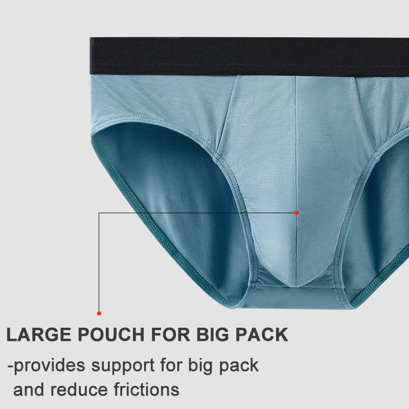 3 Pack Soft Modal Cotton Large Pouch Briefs(3 Pack Soft Modal Cotton Large Pouch Briefs) 5 3 Pack Soft Modal Cotton Large Pouch Briefs(3 Pack Soft Modal Cotton Large Pouch Briefs) - Image 5
