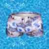Men's Sexy Trendy Back Pocket Swim Trunks(Mens Sexy Trendy Back Pocket Swim Trunks)