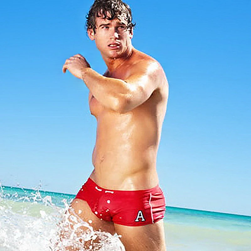 Sexy Men Drawstring Print Quick Dry Swim Trunks(Sexy Men Drawstring Print Quick Dry Swim Briefs) 2 Sexy Men Drawstring Print Quick Dry Swim Trunks(Sexy Men Drawstring Print Quick Dry Swim Briefs) - Image 2