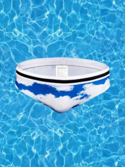 Men's Low-Rise Casual Holiday Swim Briefs(Mens Low Rise Casual Holiday Swim Briefs)