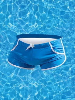 Men's Breathable Boxer Drawstring Swimming Trunks(Mens Breathable Boxer Drawstring Swimming Trunks)