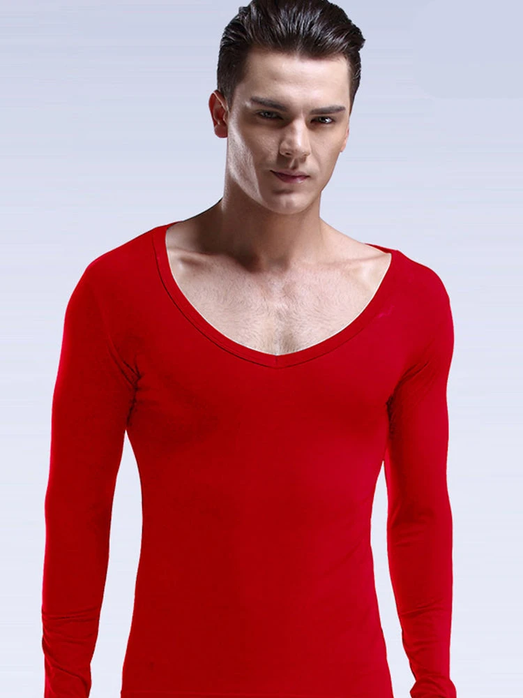 Mens Ultra Soft Low Cut V-Neck Thermal Shirt(Mens Ultra Soft Low Cut V Neck Thermal Shirt) 13 Mens Ultra Soft Low Cut V-Neck Thermal Shirt(Mens Ultra Soft Low Cut V Neck Thermal Shirt) - Image 13