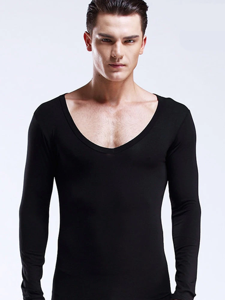 Mens Ultra Soft Low Cut V-Neck Thermal Shirt(Mens Ultra Soft Low Cut V Neck Thermal Shirt) 14 Mens Ultra Soft Low Cut V-Neck Thermal Shirt(Mens Ultra Soft Low Cut V Neck Thermal Shirt) - Image 14