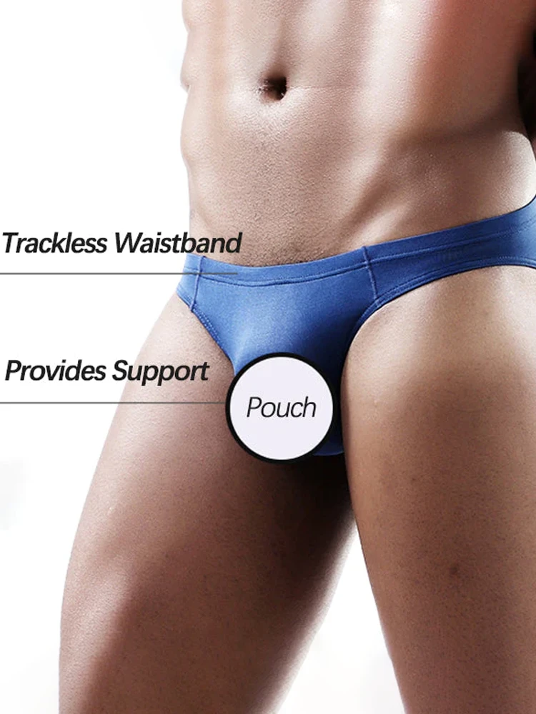 4 Pack Men's Support Pouch Traceless Ice Silk Underwear(4 Pack Mens Support Pouch Traceless Ice Silk Underwear) 6 4 Pack Men's Support Pouch Traceless Ice Silk Underwear(4 Pack Mens Support Pouch Traceless Ice Silk Underwear) - Image 6