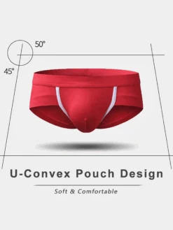 4 Pack Breathable Modal U Convex Pouch Briefs(Modal Breathable Underwear U Convex Pouch Briefs 1) -Mr Saker 14 1