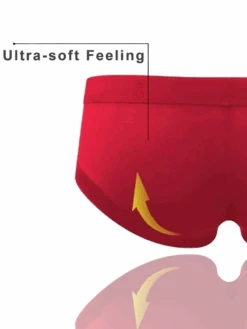 4 Pack Breathable Modal U Convex Pouch Briefs(Modal Breathable Underwear U Convex Pouch Briefs 1) -Mr Saker 16