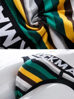 2 Pack Colorful Striped Men's Briefs(2 Pack Colorful Striped Mens Briefs) 21 2 Pack Colorful Striped Men's Briefs(2 Pack Colorful Striped Mens Briefs) -Mr Saker 16769388731 921560136