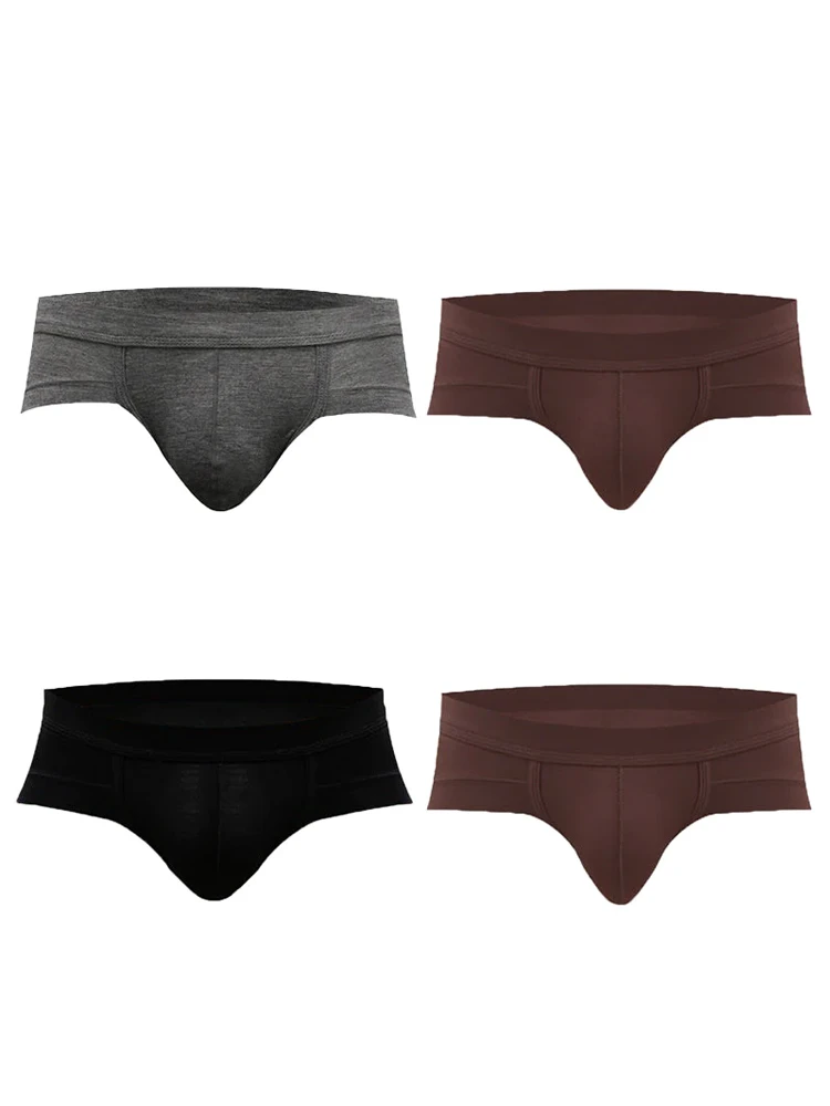 4 Pack Modal Soft Breathable Support Pouch Underwear(Modal Elastic Fiber Soft Breathable Briefs) 17 4 Pack Modal Soft Breathable Support Pouch Underwear(Modal Elastic Fiber Soft Breathable Briefs) - Image 17