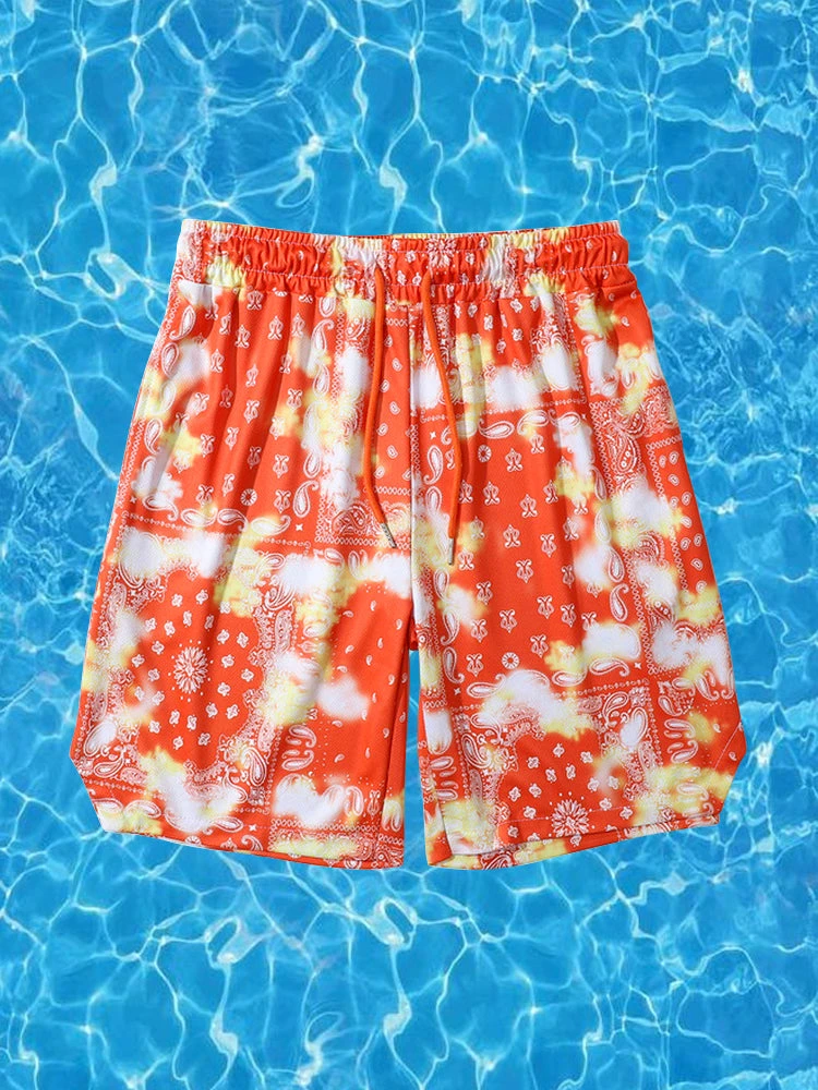 Men's Breathable Print Elastic Waist Beach Shorts(Mens Breathable Print Elastic Waist Beach Shorts) 3 Men's Breathable Print Elastic Waist Beach Shorts(Mens Breathable Print Elastic Waist Beach Shorts) - Image 3