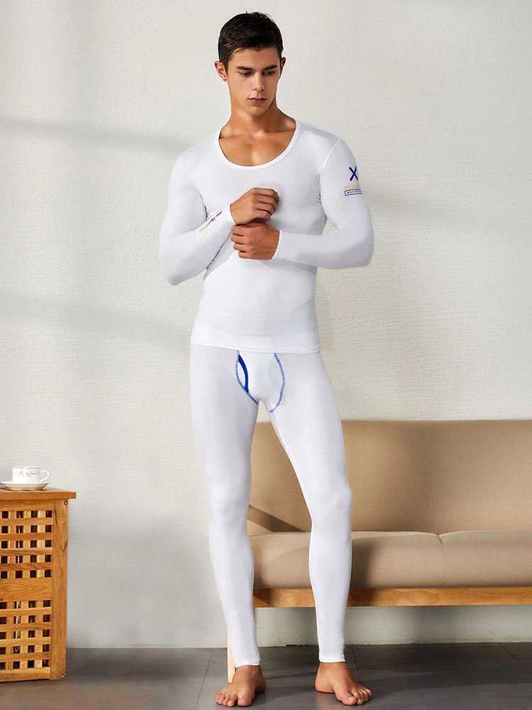 Men's Splicing Lines Cotton Thermal Underwear Set(Mens Splicing Lines Cotton Thermal Underwear Set) 7 Men's Splicing Lines Cotton Thermal Underwear Set(Mens Splicing Lines Cotton Thermal Underwear Set) - Image 7