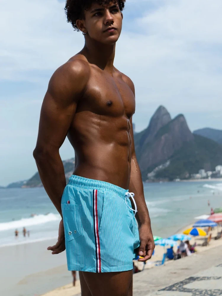 2-pack Men's Striped Double-layer Anti-embarrassment Beach Pants(2 Pack Mens Striped Double Layer Anti Embarrassment Beach Pants) 1 2-pack Men's Striped Double-layer Anti-embarrassment Beach Pants(2 Pack Mens Striped Double Layer Anti Embarrassment Beach Pants)