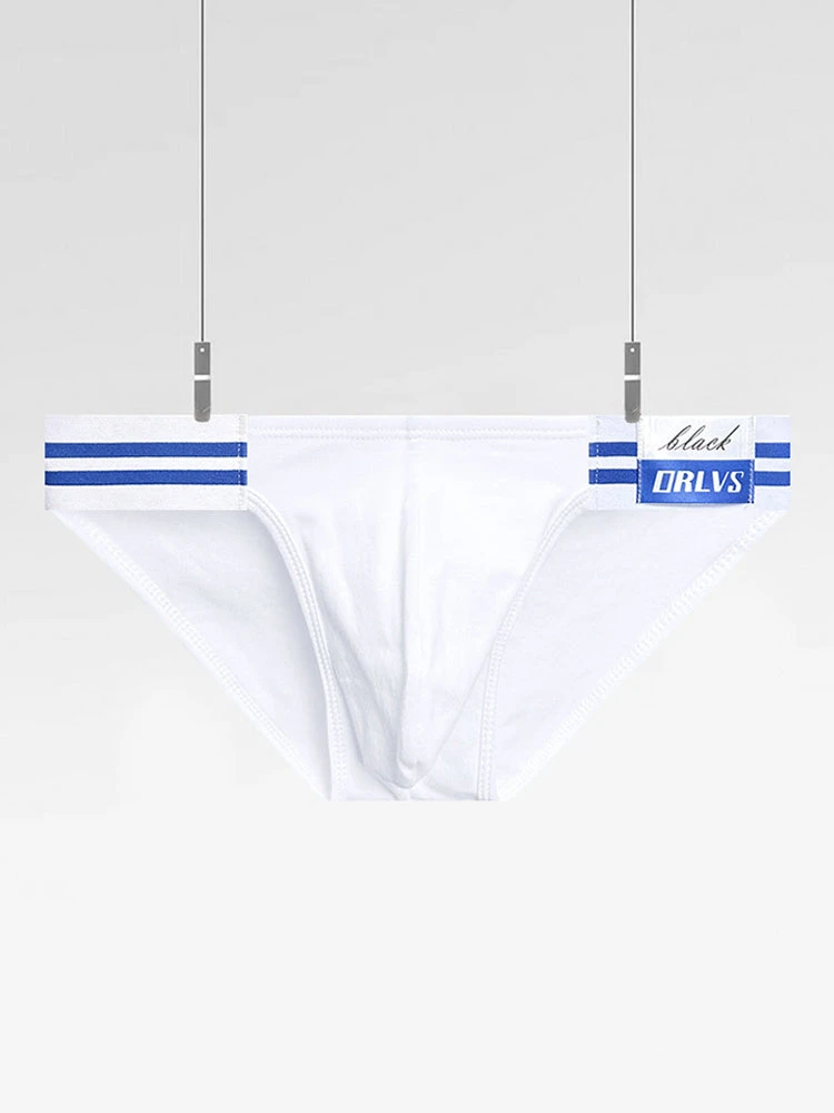 2-pack Men's High-cut Cotton Navy Striped Stretch Briefs(2 Pack Mens High Cut Cotton Navy Striped Stretch Briefs) 11 2-pack Men's High-cut Cotton Navy Striped Stretch Briefs(2 Pack Mens High Cut Cotton Navy Striped Stretch Briefs) - Image 11