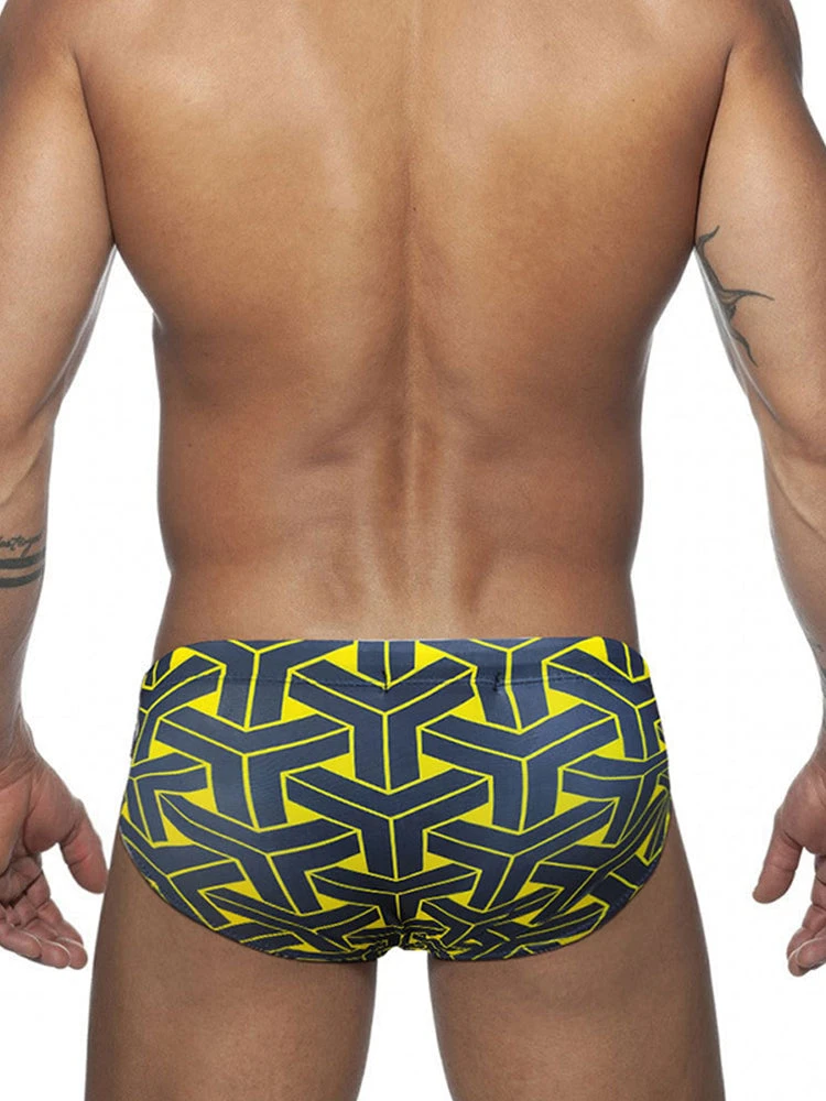 Men's 3D Pouch Printed Fitness Swim Briefs(Mens 3d Pouch Printed Fitness Swim Brief) 4 Men's 3D Pouch Printed Fitness Swim Briefs(Mens 3d Pouch Printed Fitness Swim Brief) - Image 4