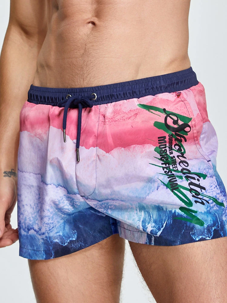Men's Printed Athletic Cut Quick-Dry Comfy Waistband Board Shorts(Mens Printed Athletic Cut Quick Dry Comfy Waistband Board Shorts) 2 Men's Printed Athletic Cut Quick-Dry Comfy Waistband Board Shorts(Mens Printed Athletic Cut Quick Dry Comfy Waistband Board Shorts) - Image 2