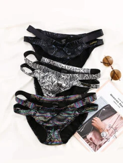 2-pack Men's Snake Print Hollow Briefs(2 Pack Mens Snake Print Hollow Briefs) -Mr Saker 1 10 9bca1a40 38ae 4a65 b388 25064f4db31e