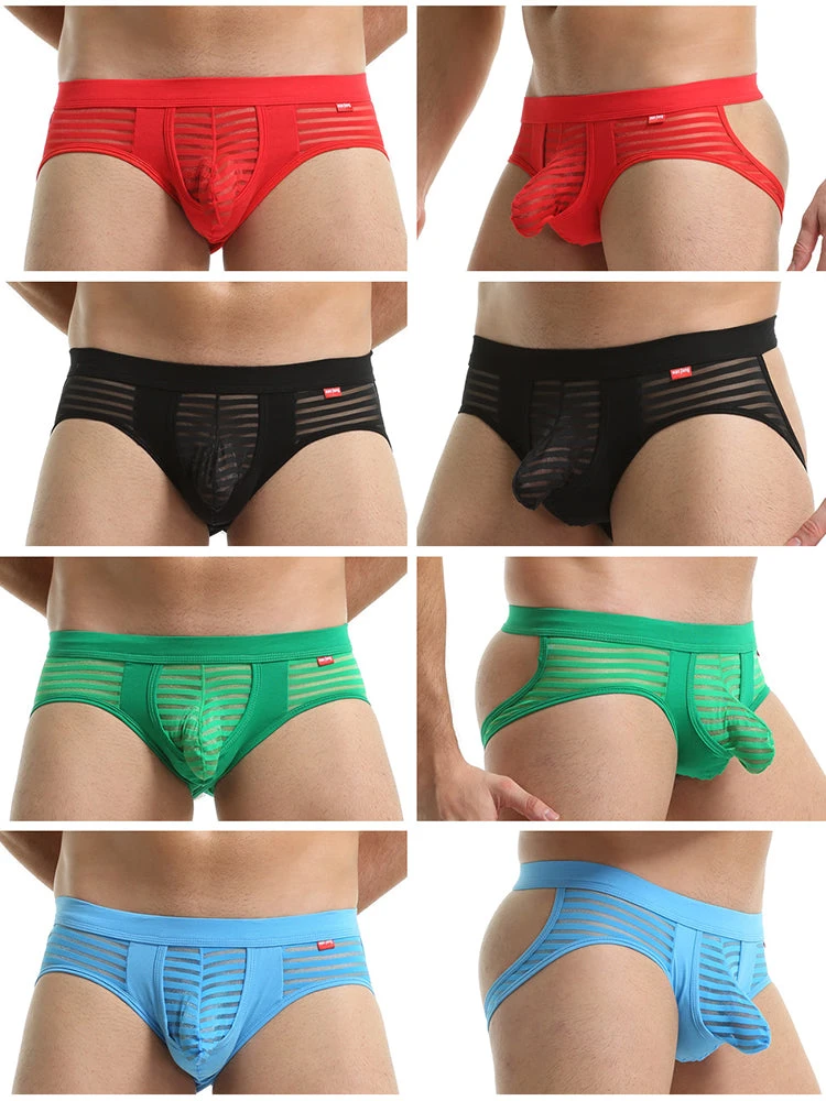 Men’s Sexy Striped Hollow Jockstrap With Separate Pouch(Men S Sexy Striped Hollow Jockstrap With Separate Pouch) 15 Men’s Sexy Striped Hollow Jockstrap With Separate Pouch(Men S Sexy Striped Hollow Jockstrap With Separate Pouch) - Image 15