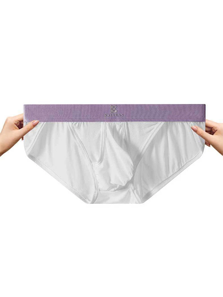 3 Pack Men's Ice Silk Breathable Mesh Low-Rise Classic Briefs(3 Pack Mens Ice Silk Breathable Mesh Low Rise Classic Briefs) 9 3 Pack Men's Ice Silk Breathable Mesh Low-Rise Classic Briefs(3 Pack Mens Ice Silk Breathable Mesh Low Rise Classic Briefs) - Image 9