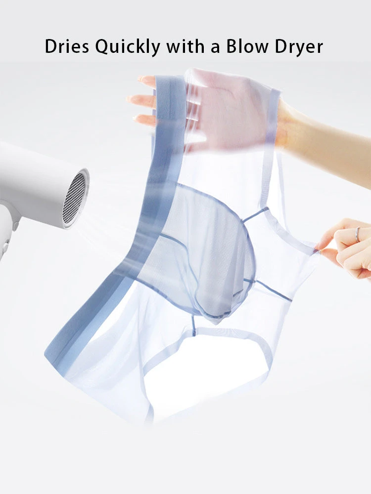 2 Pack Men's Ultra-Thin Breathable Antibacterial Crotch Briefs(2 Pack Mens Ultra Thin Ice Silk Breathable Quick Dry Antibacterial Crotch Briefs) 5 2 Pack Men's Ultra-Thin Breathable Antibacterial Crotch Briefs(2 Pack Mens Ultra Thin Ice Silk Breathable Quick Dry Antibacterial Crotch Briefs) - Image 5