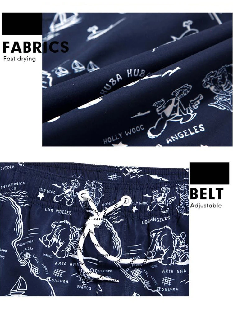 Men’s Relaxed Prints Quick-drying Board Shorts(Men S Relaxed Prints Quick Drying Board Shorts) 6 Men’s Relaxed Prints Quick-drying Board Shorts(Men S Relaxed Prints Quick Drying Board Shorts) - Image 6