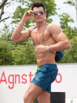 Men’s Neon Drawstring Swim Board Shorts(Men S Neon Drawstring Swim Board Shorts) -Mr Saker 1 11 1 13eb1e10 46e3 4e3c b3af 429192c20695