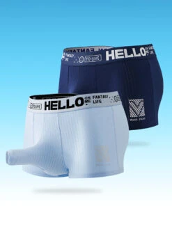 Men’s Separate Pouch Cotton Trunks With Fly Front(Men S Separate Pouch Cotton Trunks With Fly Front)