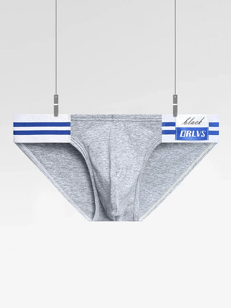 2-pack Men's High-cut Cotton Navy Striped Stretch Briefs(2 Pack Mens High Cut Cotton Navy Striped Stretch Briefs) 15 2-pack Men's High-cut Cotton Navy Striped Stretch Briefs(2 Pack Mens High Cut Cotton Navy Striped Stretch Briefs) - Image 15