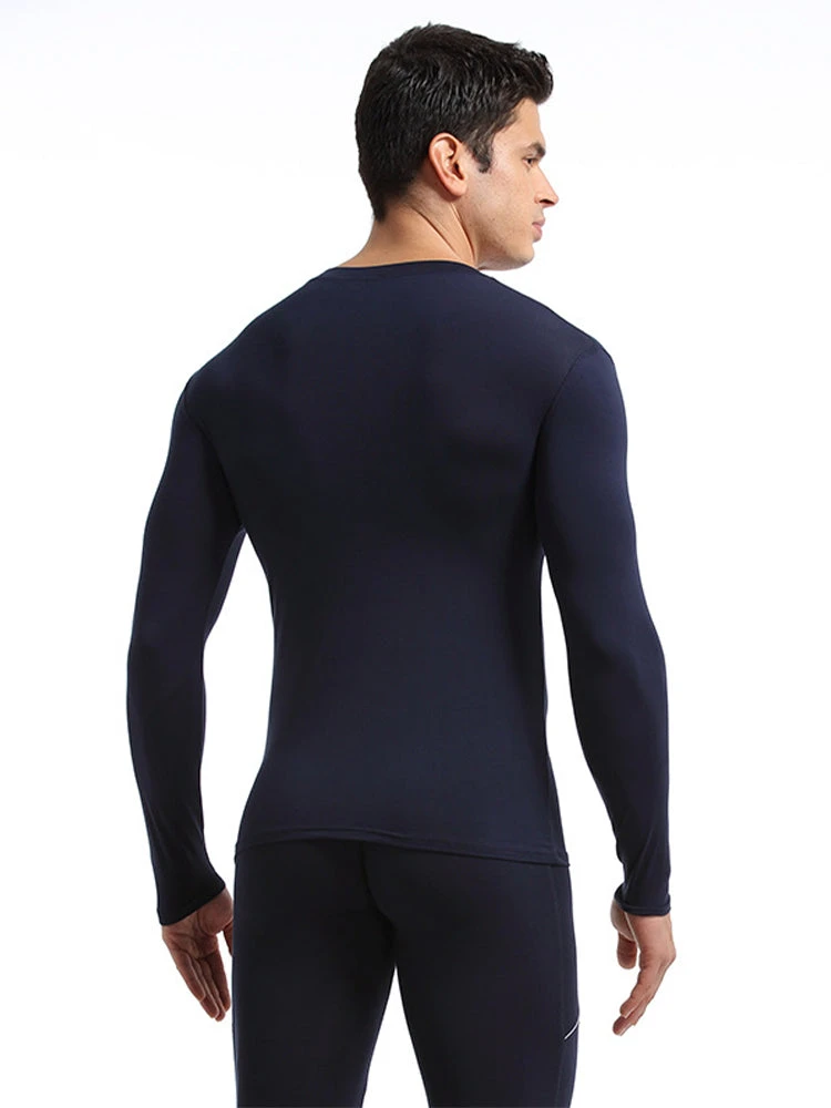 Men's Round Neck Solid Color Bamboo Fiber Thermal Underwear Set(Mens Round Neck Solid Color Bamboo Fiber Thermal Underwear Set) 10 Men's Round Neck Solid Color Bamboo Fiber Thermal Underwear Set(Mens Round Neck Solid Color Bamboo Fiber Thermal Underwear Set) - Image 10