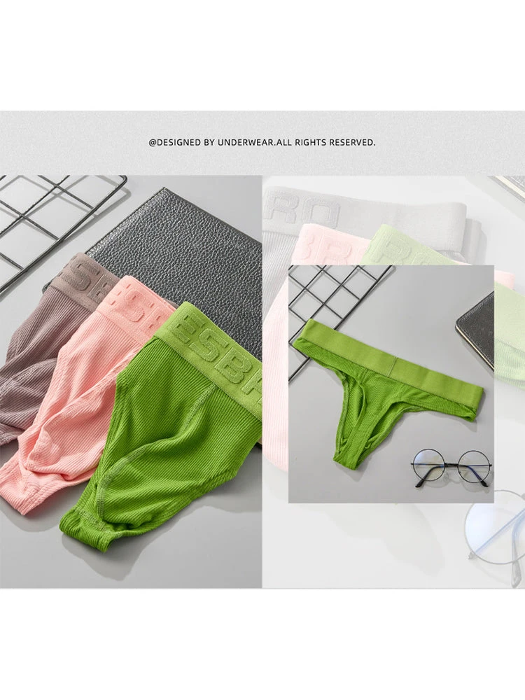 2 Pack Men's Ribbed Butt-Lifting U-Pouch Sexy Thong(2 Pack Mens Ribbed Butt Lifting U Pouch Sexy Thong) 6 2 Pack Men's Ribbed Butt-Lifting U-Pouch Sexy Thong(2 Pack Mens Ribbed Butt Lifting U Pouch Sexy Thong) - Image 6