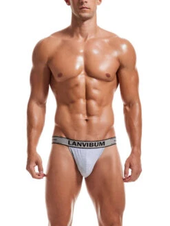 4 Pack Men's Mid-Rise Sexy Comfortable Cotton Jockstrap(4 Pack Mens Mid Rise Sexy Comfortable Cotton Jockstrap)