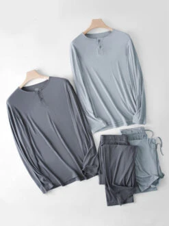 60S Modal Men's Solid Color Pajama Set | Comfortable Casual Wear For All Seasons(60s Modal Mens Solid Color Pajama Set Comfortable Casual Wear For All Seasons) 30 60S Modal Men's Solid Color Pajama Set | Comfortable Casual Wear For All Seasons(60s Modal Mens Solid Color Pajama Set Comfortable Casual Wear For All Seasons) -Mr Saker 1 11 603bf627 0613 430c 940b e9be8ad5bc4b