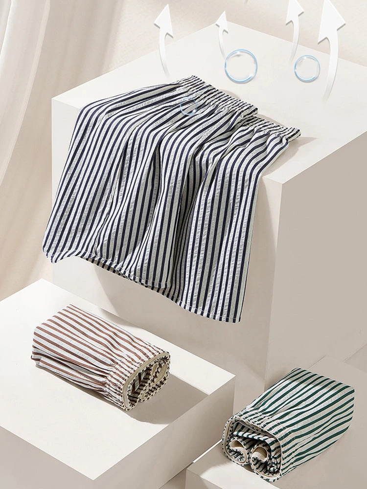 Men's Thin Loungewear Pants Loose Striped Breathable Shorts(Mens Thin Loose Striped Arrow Pants Breathable Shorts Comfortable Casual Boxer Briefs) 9 Men's Thin Loungewear Pants Loose Striped Breathable Shorts(Mens Thin Loose Striped Arrow Pants Breathable Shorts Comfortable Casual Boxer Briefs) - Image 9