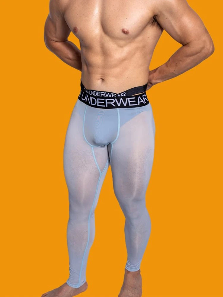 Men's Low-Rise Breathable Silk-Like Semi-Transparent Tights(Mens Low Rise Breathable Silk Like Semi Transparent Tights) 4 Men's Low-Rise Breathable Silk-Like Semi-Transparent Tights(Mens Low Rise Breathable Silk Like Semi Transparent Tights) - Image 4