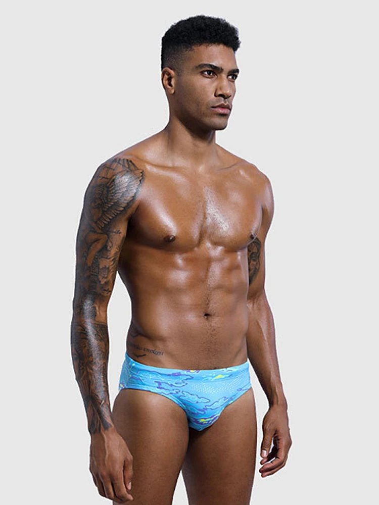 Men's Low-Rise Printed Casual Swim Brief(Mens Low Rise Printed Casual Swim Brief) 3 Men's Low-Rise Printed Casual Swim Brief(Mens Low Rise Printed Casual Swim Brief) - Image 3