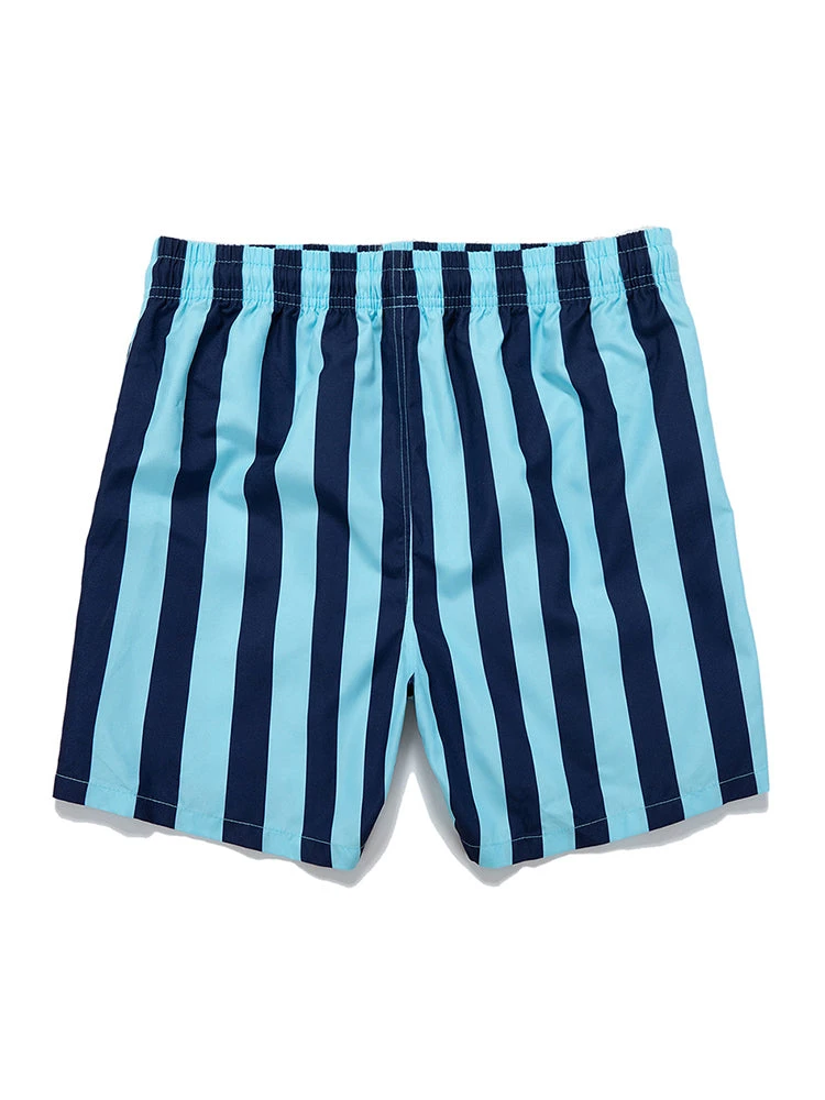 Men's Spliced Striped Drawstring Waist Board Shorts(Mens Spliced Striped Drawstring Waist Board Shorts) 11 Men's Spliced Striped Drawstring Waist Board Shorts(Mens Spliced Striped Drawstring Waist Board Shorts) - Image 11