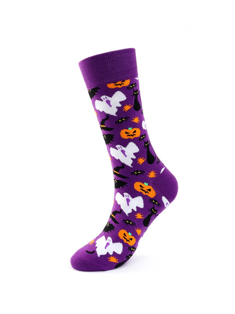 4 Pairs Pumpkin Personality Skeleton Cartoon Trendy Cotton Crew Socks(4 Pairs Pumpkin Personality Skeleton Cartoon Trendy Cotton Crew Socks) 15 4 Pairs Pumpkin Personality Skeleton Cartoon Trendy Cotton Crew Socks(4 Pairs Pumpkin Personality Skeleton Cartoon Trendy Cotton Crew Socks) - Image 15