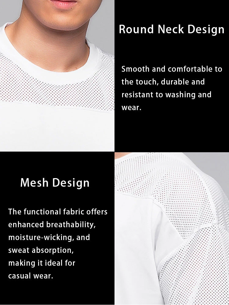 Men's Stretchy Breathable Mesh Short-Sleeve Shirt Sports Running Casual Top T-Shirt(Mens Stretchy Breathable Mesh Short Sleeve Shirt Sports Running Casual Top T Shirt) 6 Men's Stretchy Breathable Mesh Short-Sleeve Shirt Sports Running Casual Top T-Shirt(Mens Stretchy Breathable Mesh Short Sleeve Shirt Sports Running Casual Top T Shirt) - Image 6