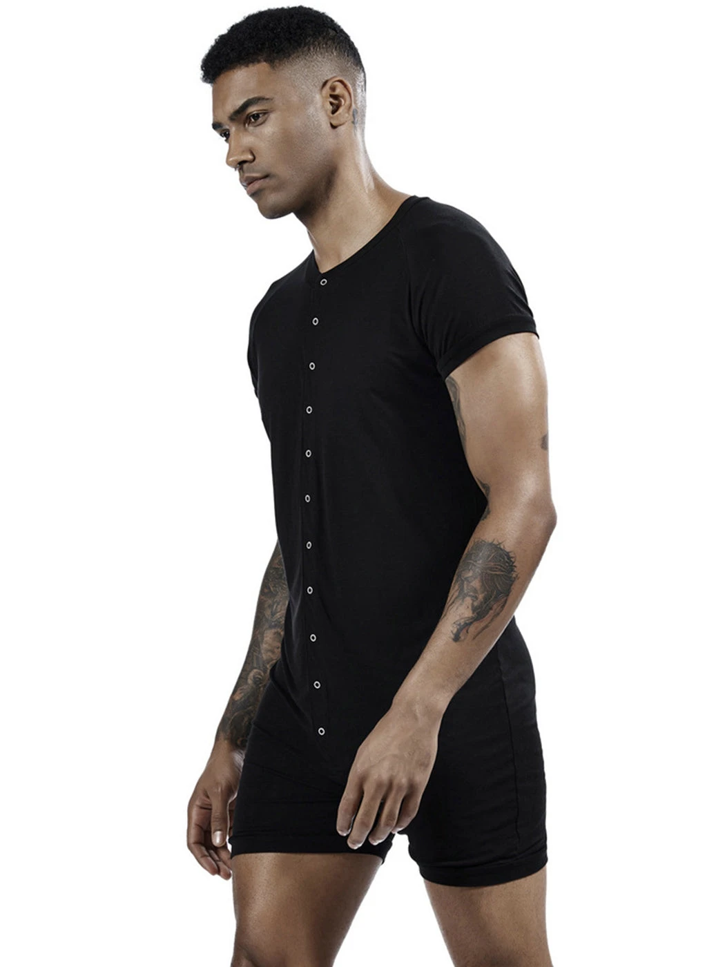 Men's Sexy Short Sleeve Onesie Loungewear(Mens Sexy Short Sleeve Onesie Loungewear) 13 Men's Sexy Short Sleeve Onesie Loungewear(Mens Sexy Short Sleeve Onesie Loungewear) - Image 13