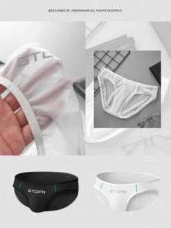 2 Pack Men's Sexy Stretch Sheer Sport Bikini – Lightweight & Breathable(2 Pack Mens Ice Silk Single Layer U Convex Low Rise Sexy Semi Transparent Bikini) 31 2 Pack Men's Sexy Stretch Sheer Sport Bikini – Lightweight & Breathable(2 Pack Mens Ice Silk Single Layer U Convex Low Rise Sexy Semi Transparent Bikini) -Mr Saker 1 12 82a56152 cae0 42c3 81c5 abaebe21c49c