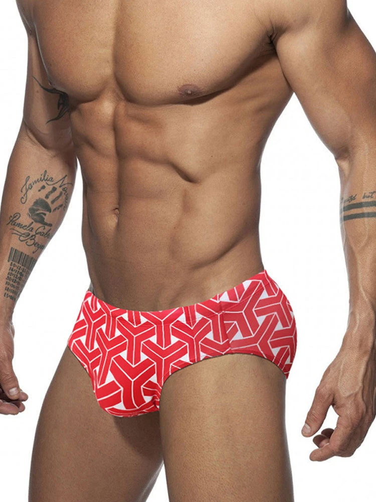 Men's 3D Pouch Printed Fitness Swim Briefs(Mens 3d Pouch Printed Fitness Swim Brief) 9 Men's 3D Pouch Printed Fitness Swim Briefs(Mens 3d Pouch Printed Fitness Swim Brief) - Image 9