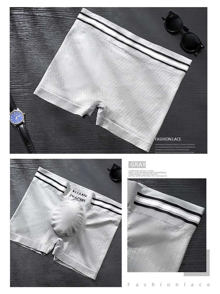 3 Pack ALLMIX Men's Sexy Striped Seamless Low Waist Boxers Briefs(3 Pack Mens Sexy Striped Seamless Low Waist Boxers Briefs) 9 3 Pack ALLMIX Men's Sexy Striped Seamless Low Waist Boxers Briefs(3 Pack Mens Sexy Striped Seamless Low Waist Boxers Briefs) - Image 9