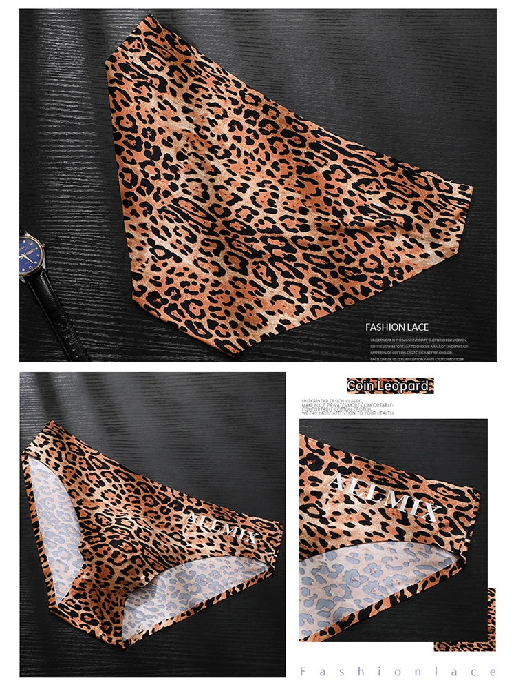 3 Pack ALLMIX Men's 3D Pouch Sexy Leopard Print Ice Silk Briefs(3 Pack Mens 3d Pouch Sexy Leopard Print Ice Silk Briefs) 9 3 Pack ALLMIX Men's 3D Pouch Sexy Leopard Print Ice Silk Briefs(3 Pack Mens 3d Pouch Sexy Leopard Print Ice Silk Briefs) - Image 9