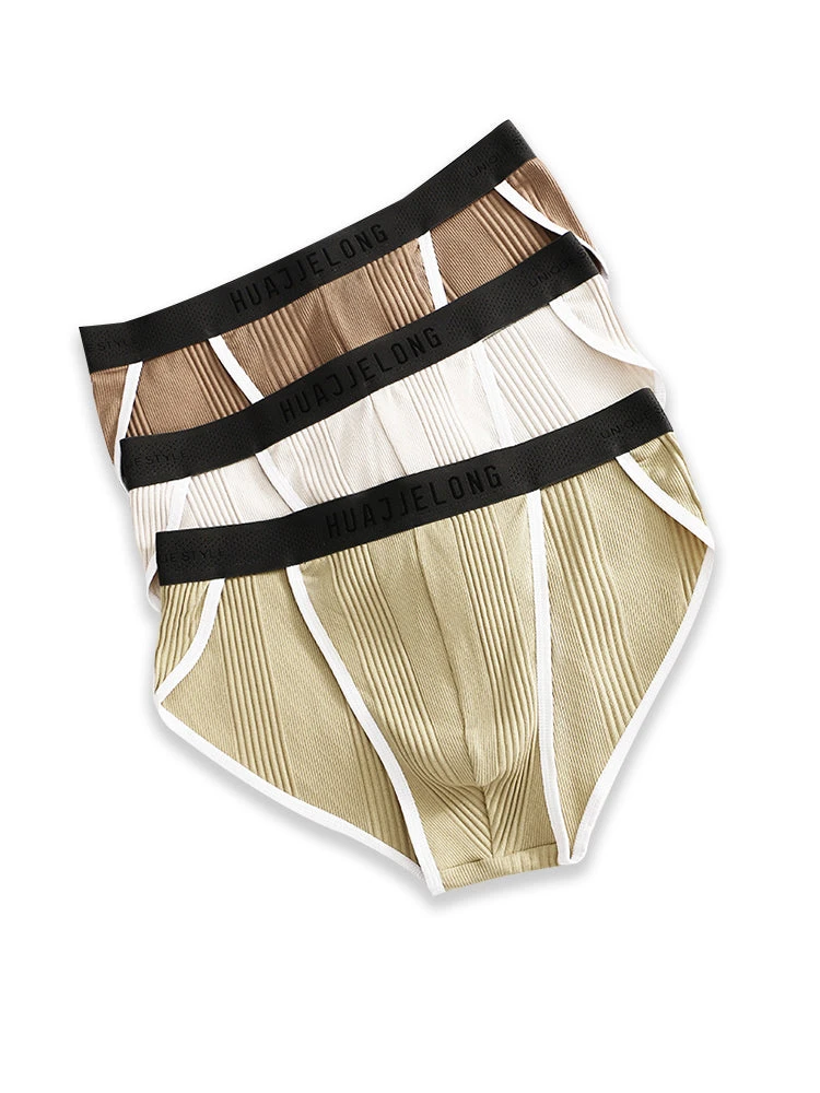 4 Pack Men's Solid Color Cotton Breathable Trendy Briefs(4 Pack Mens Solid Color Cotton Breathable Trendy Briefs) 3 4 Pack Men's Solid Color Cotton Breathable Trendy Briefs(4 Pack Mens Solid Color Cotton Breathable Trendy Briefs) - Image 3