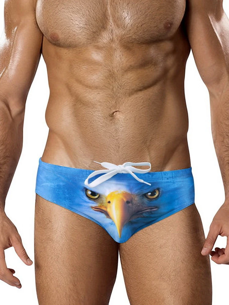 Men's Low-Rise Sexy Stylish Print Swim Briefs(Mens Low Rise Sexy Stylish Print Swim Briefs) 4 Men's Low-Rise Sexy Stylish Print Swim Briefs(Mens Low Rise Sexy Stylish Print Swim Briefs) - Image 4