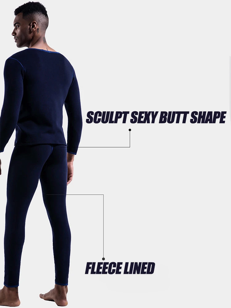 Fleece Lined Men's Thermal Underwear With Support Pouch(Fleece Lined Mens Thermal Underwear With Support Pouch) 5 Fleece Lined Men's Thermal Underwear With Support Pouch(Fleece Lined Mens Thermal Underwear With Support Pouch) - Image 5