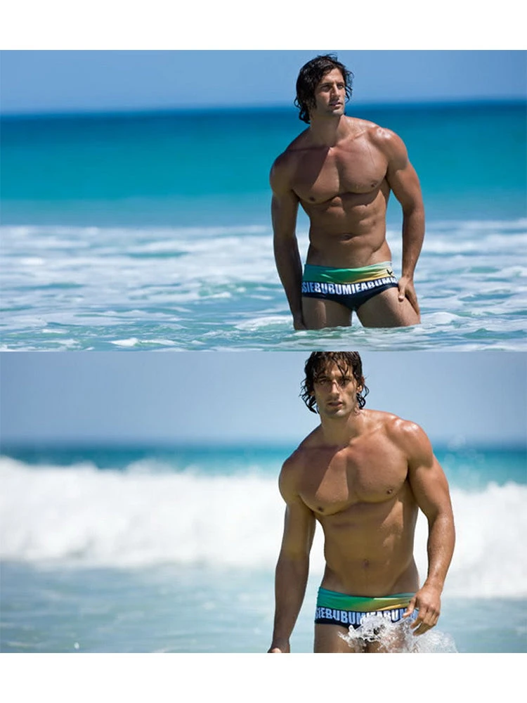 Men's Quick-Dry Low-Rise Alphabet Print Swim Briefs(Mens Quick Dry Low Rise Alphabet Print Swim Briefs) 3 Men's Quick-Dry Low-Rise Alphabet Print Swim Briefs(Mens Quick Dry Low Rise Alphabet Print Swim Briefs) - Image 3