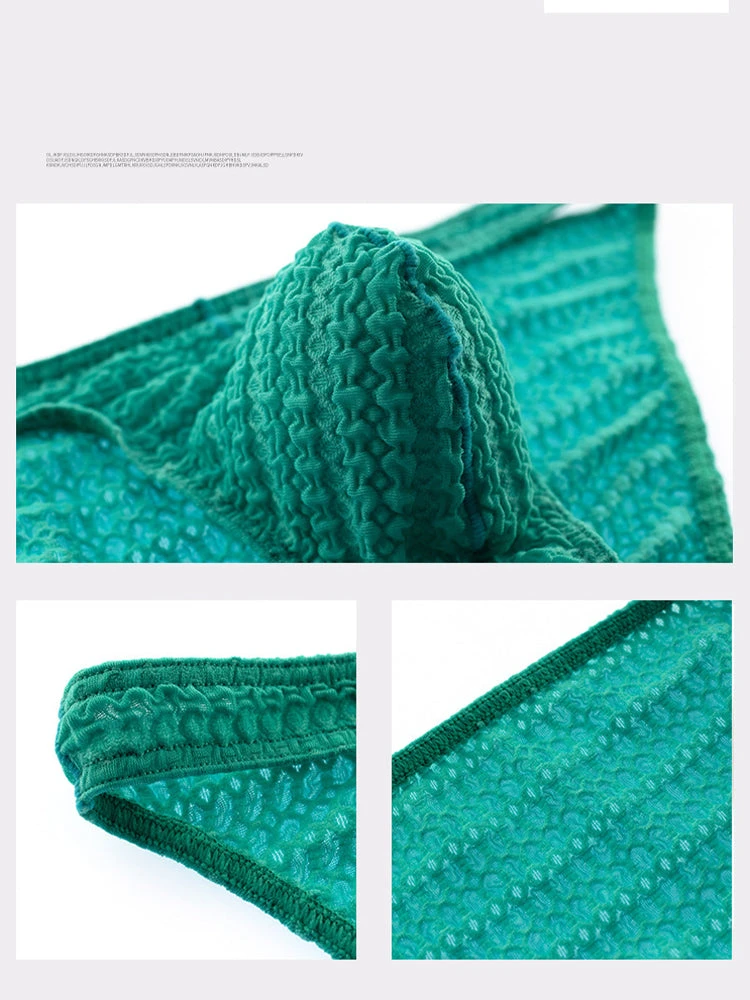 3-pack Men's Low-rise Sexy Mesh Lace Briefs(3 Pack Mens Low Rise Sexy Mesh Lace Briefs) 5 3-pack Men's Low-rise Sexy Mesh Lace Briefs(3 Pack Mens Low Rise Sexy Mesh Lace Briefs) - Image 5