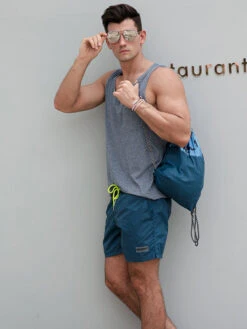 Men’s Neon Drawstring Swim Board Shorts(Men S Neon Drawstring Swim Board Shorts) -Mr Saker 1 14 1 16d213de 69b7 4d76 9a99 9e580025f475