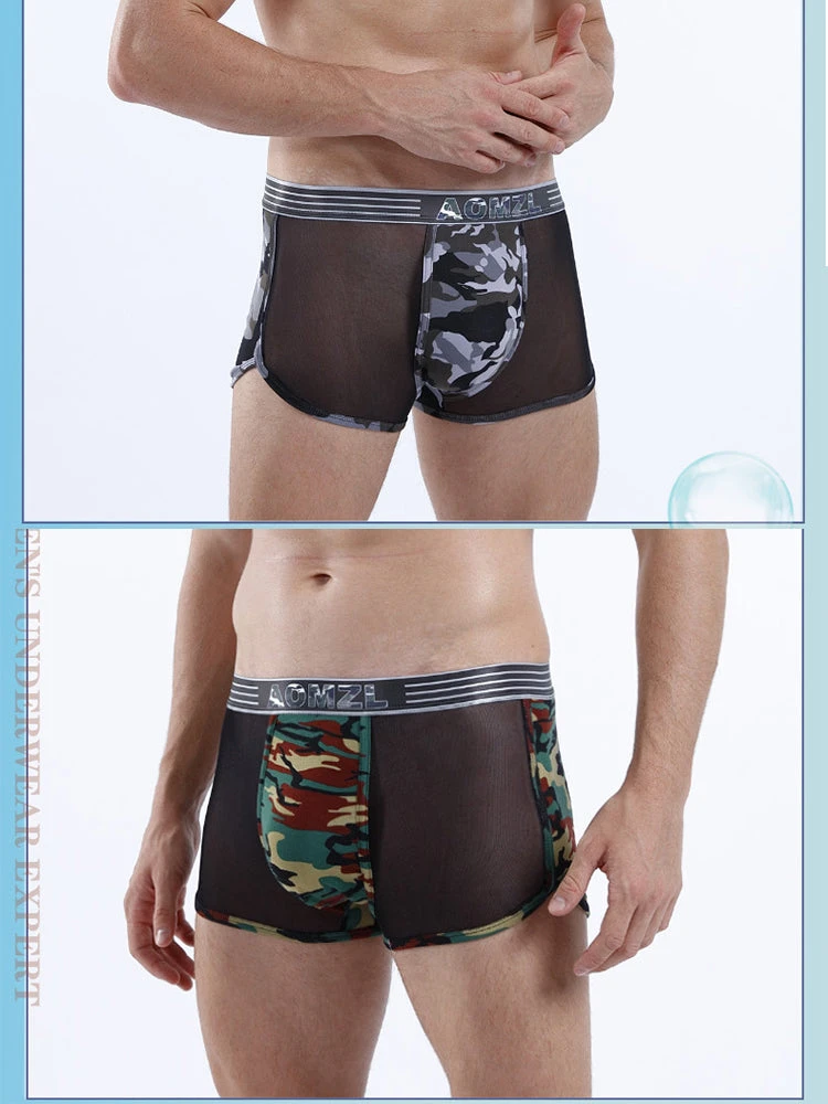 4-pack Men's Cotton Seamless Mesh Breathable Boxer Briefs(4 Pack Mens Cotton Seamless Mesh Breathable Boxer Briefs) 12 4-pack Men's Cotton Seamless Mesh Breathable Boxer Briefs(4 Pack Mens Cotton Seamless Mesh Breathable Boxer Briefs) - Image 12